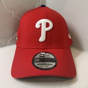 Philadelphia Phillies New Era 39THIRTY MLB 2024 Postseason Red Hat Medium/Large